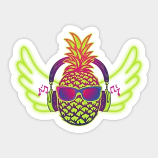 Pineapple Music - Funky Pineapple Sticker